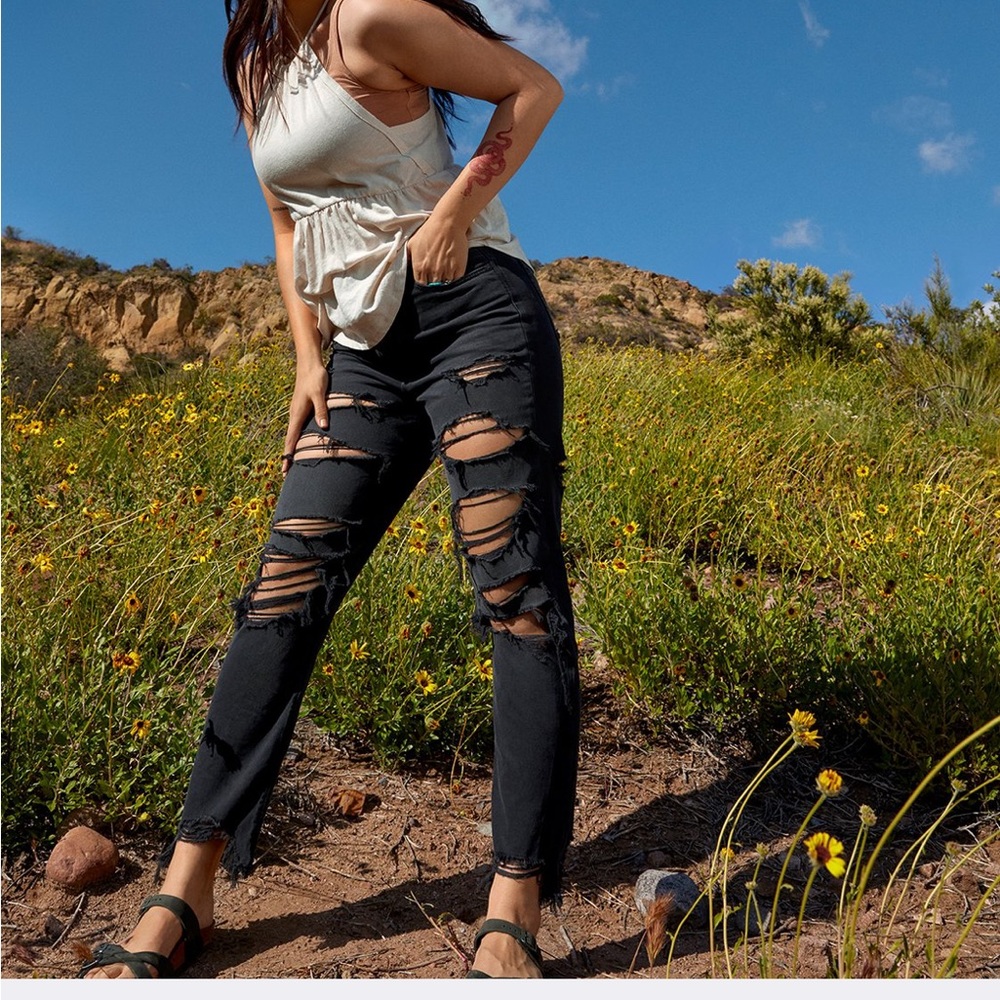 AE Strigid ripped mom Jean